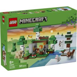 LEGO Minecraft Prima aventura pe timp de noapte 21593, set 301 piese