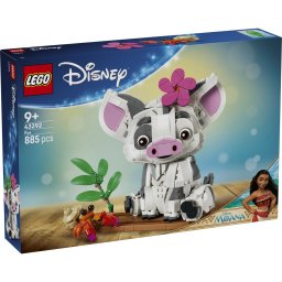 LEGO Disney Moana Pua 43292, figurina articulata de construit, 885 piese