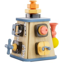 Centru de activitati Montessori 8 in 1 din lemn pentru copii 18 luni+