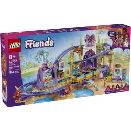 LEGO Friends Roller-Coaster cu Sirene 42703, set creativ 864 piese