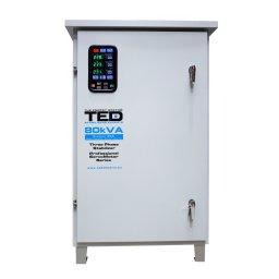 Stabilizator tensiune trifazat TED Electric 80kVA IP65 cu servomotor