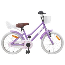 Bicicleta pentru Copii 18 Inci pentru 5-7 ani Violet GartenMobel Dekor