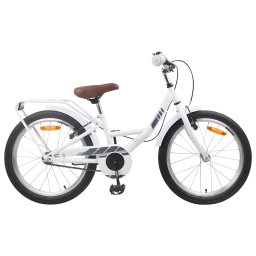 Bicicleta pentru Copii 18 Inci pentru 5-7 ani Alb GartenMobel Dekor