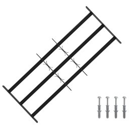 Grilaj de Securitate pentru Feronerie cu 3 Bare Incuiate 3 pcs GartenMobel Dekor