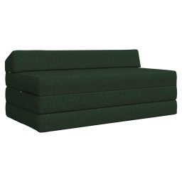 Canapea Pat Pliabila Verde închis 120 x 60 x 49 cm Tesatura GartenMobel Dekor