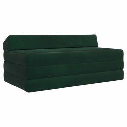 Canapea Pat Pliabila Verde închis 120 x 60 x 49 cm Tesatura GartenMobel Dekor