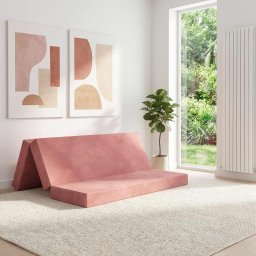 Canapea Pat Pliabila 200 x 67 x 45 cm Roz GartenMobel Dekor