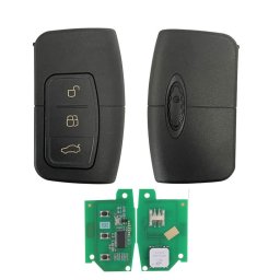 Cheie smart key compatibila Ford Kuga, Focus, Mondeo, 3 butoane, 433 MHz