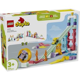 LEGO DUPLO Rampe creative 3 in 1 cu vehicule pentru copii 10478