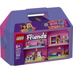 LEGO Friends Valiza Casuta de Papusi Creativa Portabila 42697, 355 piese
