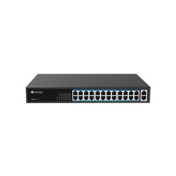 Switch PoE Milesight cu 24 porturi RJ45, 400W, 2 uplink Gigabit