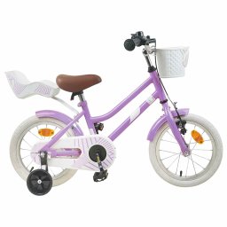 Bicicleta pentru Copii 12 Inci pentru 2-4 ani Violet GartenMobel Dekor
