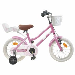 Bicicleta pentru Copii 12 Inci pentru 2-4 ani Roz deschis GartenMobel Dekor