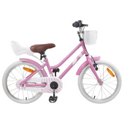Bicicleta pentru Copii 18 Inci pentru 5-7 ani Roz deschis GartenMobel Dekor