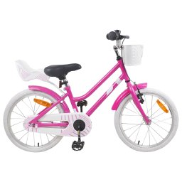 Bicicleta pentru Copii 18 Inci pentru 5-7 ani Roz închis GartenMobel Dekor