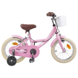 Bicicleta pentru Copii 12 Inci pentru 2-4 ani Roz deschis GartenMobel Dekor