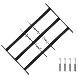 Grilaj de Securitate pentru Feronerie cu 3 Bare Incuiate 3 pcs GartenMobel Dekor