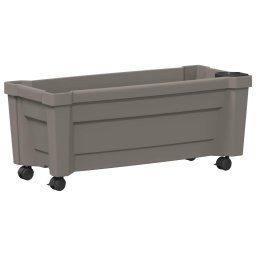 Ghiveci Calypso cu roti Gri 79 x 35 x 33 cm PP GartenMobel Dekor