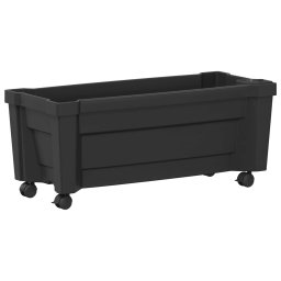 Ghiveci Calypso cu roti Antracit 79 x 35 x 33 cm PP GartenMobel Dekor