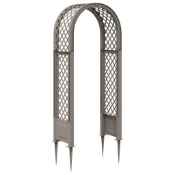 Arc cu Trandafiri si Spice Gri 97 x 43 x 218 cm PP GartenMobel Dekor