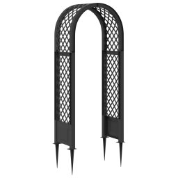 Arc cu Trandafiri si Spice Antracit 97 x 43 x 218 cm PP GartenMobel Dekor