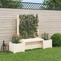 Banca de gradina Kopenhagen Alb 173 x 49 x 135,5 cm PP GartenMobel Dekor