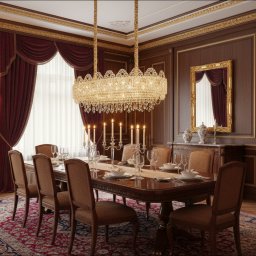Candelabru din cristal CROWN Supremo 11xE14, auriu lucios, 80x30 cm
