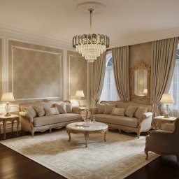 Candelabru din Cristal AURUM Eleganza 9xE14, Auriu Lucios, Reglabil