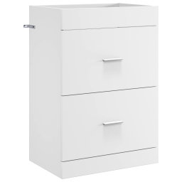 Dulap sub chiuveta pentru baie Alb 56 x 37,5 x 81 cm GartenMobel Dekor