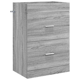 Dulap sub chiuveta pentru baie Sonoma gri 56 x 37,5 x 81 cm GartenMobel Dekor