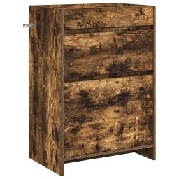 Dulap sub chiuveta pentru baie Stejar fumuriu 56 x 37,5 x 81 cm GartenMobel Dekor