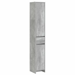 Dulap de Baie Gri Beton 30 x 33 x 190 cm Lemn prelucrat GartenMobel Dekor
