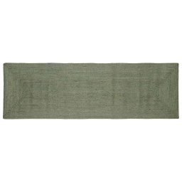 Covoare de zona Dreptunghiular Verde masliniu 80 x 250 cm Iuta GartenMobel Dekor