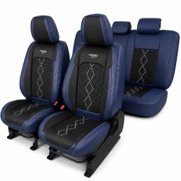Huse auto premium 5 locuri Carguard Deluxe din piele ecologica si textil