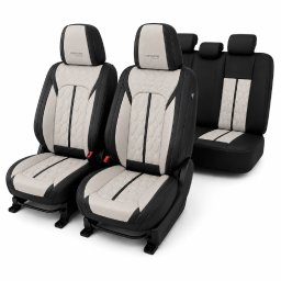 Huse auto premium 5 locuri Carguard Deluxe din piele ecologica perforata