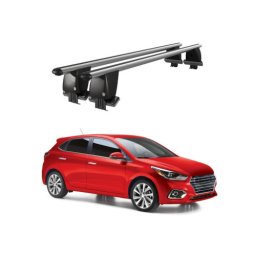 Bare transversale portbagaj aluminiu pentru Hyundai Accent V Sedan 2017+, plafon neted