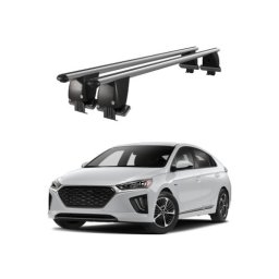 Bare transversale portbagaj aluminiu pentru Hyundai Ioniq AE 2016+, plafon neted