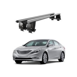 Bare transversale aluminiu pentru Hyundai Sonata VI YF 2009-2014, plafon neted