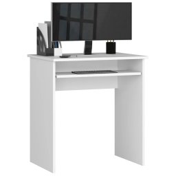 Birou pentru camera copilului STAR, alb, cu raft tastatura, 68x51x74 cm