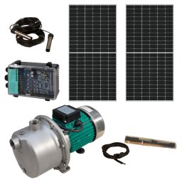 Pachet pompa solara de suprafata ProGarden 500W MPPT cu 2 panouri 460W