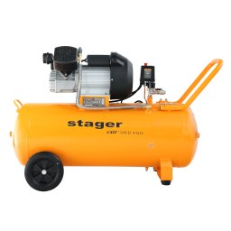 Compresor aer Stager Air 36D100, 100L, 10 bar, 356 l/min, monofazat