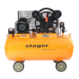 Compresor aer profesional Stager Air 60C200, 200L, 10 bar, 600 l/min