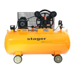 Compresor de aer profesional Stager Air 60C370, 370L, 10 bar, trifazat