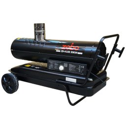 Tun de aer cald Zobo ZB-H100, ardere indirecta, 30 kW, 230 V, 200 mp