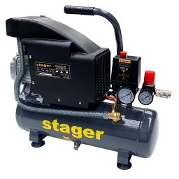 Compresor de aer Stager HM1010K, 6L, 8 bar, 126 l/min, monofazat