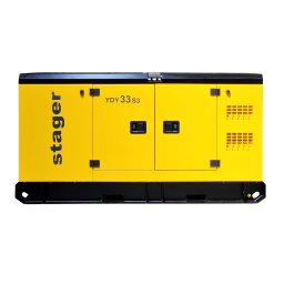 Generator diesel trifazat insonorizat Stager YDY33S3, 33 kVA, 1500 rpm