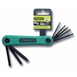 Set 8 chei Torx pliabile Stanley T9-T40 in carcasa compacta
