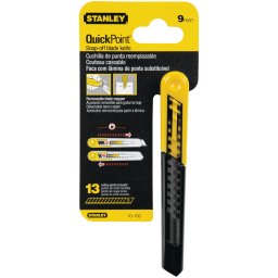 Cutter Stanley QuickPoint 9 mm, 130 mm, cu lama segmentata