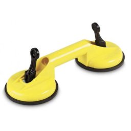 Ventuza dubla pentru geamuri Stanley 60 kg, 2 ventuze 120 mm