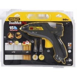 Pistol de lipit electric Stanley GR100 80W cu batoane silicon si accesorii